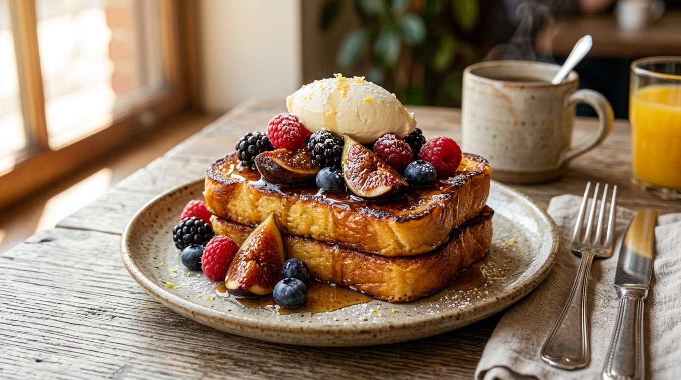Caramelized Fig Brioche French Toast